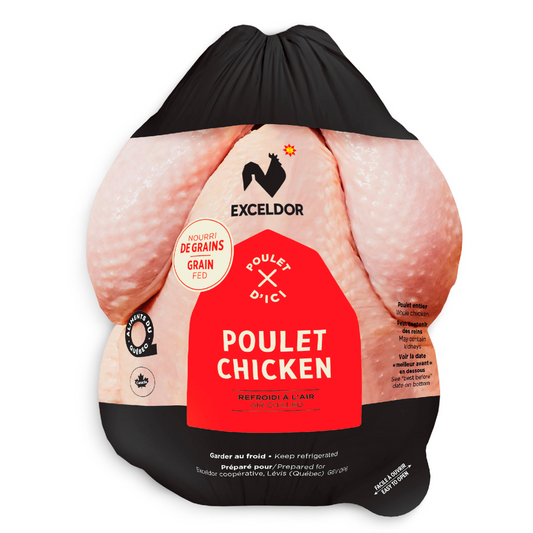 Poulets entiers emballé sous vide - Frais