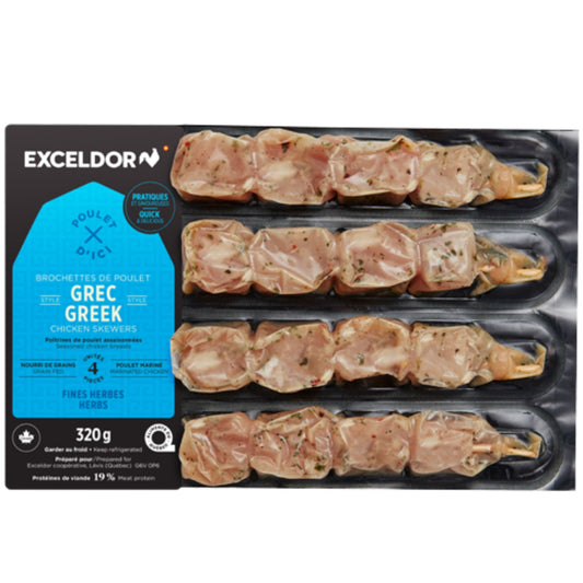 Brochettes de poulet style Grec, Fine herbes - Fraîches
