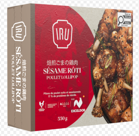 18603 - Pilons poulet lollipop assaisonnés sésame rôti cuits - Congelés